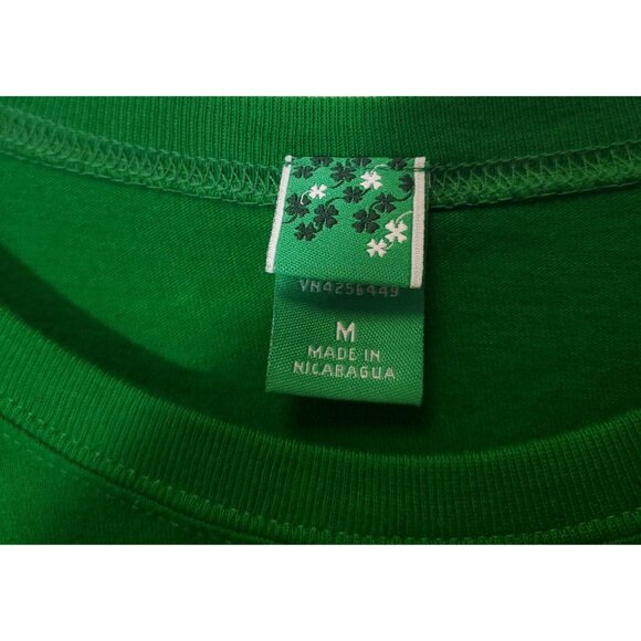 Irish T-Shirt "I'm Goin Green" Irish Shamrock Short Sleeve Shirt Womens Medium - Picture 4 of 7